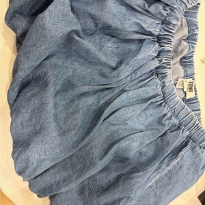 Stevies Light Blue Gathered Skirt